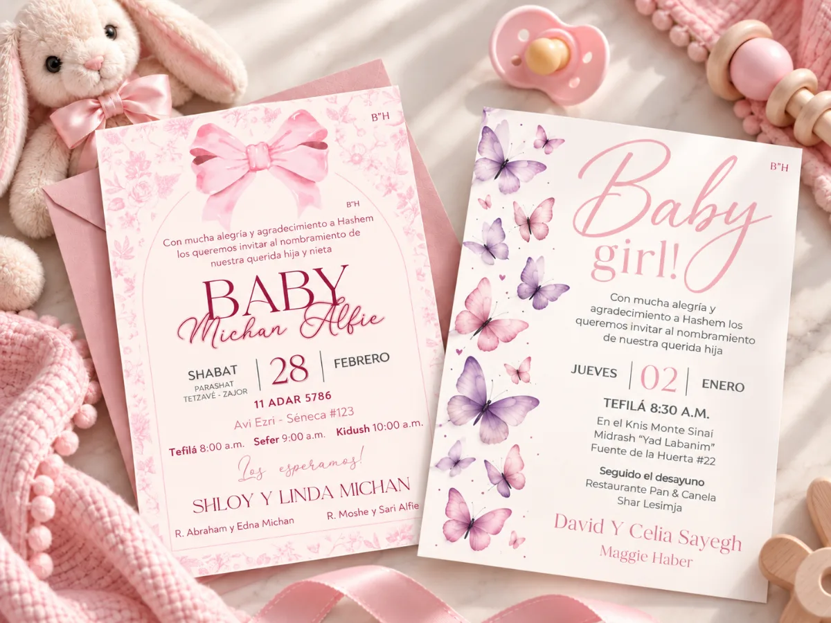 Invitaciones Baby Girl